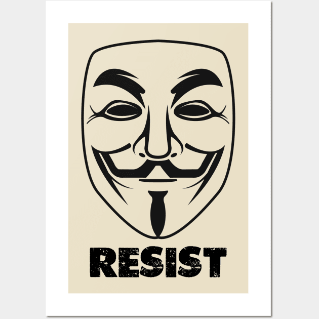 Anonymous Resist Wall Art by NeilGlover